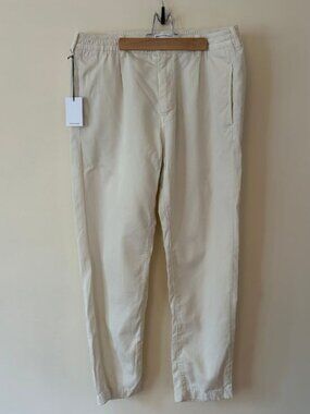 Edmmond Studios Murano Lyocell Pant in Off White, NWT EU 46
